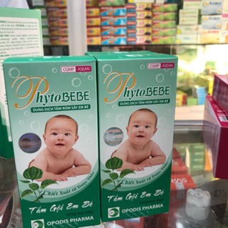 Sữa Tắm Gội Rôm Sẩy Phytobebe ( chai 100-250ml)