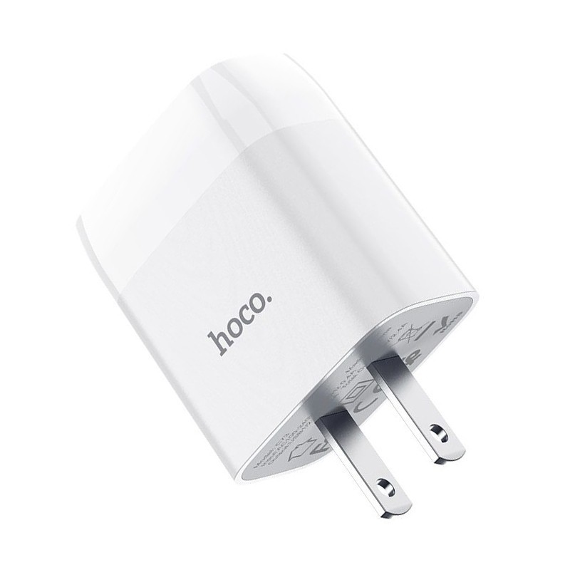 CỐC SẠC NHANH 2 CỔNG HOCO C89 2.4A-CHÍNH HÃNG HOCO C89