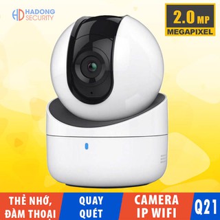 Camera ip wifi hikvision q21 2mp ds 2cv2q21fd iw đàm thoại 2 chiều, quay quét