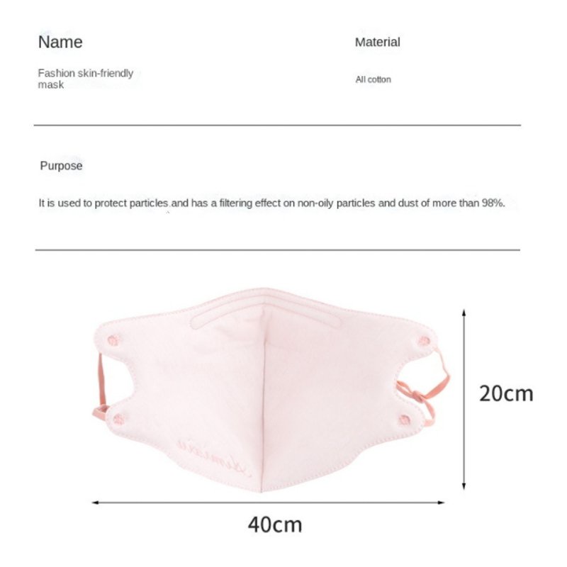 Khẩu Trang Lọc Bụi 3 Lớp cotton Thoáng Khí Có Thể Giặt Tái Sử Dụng