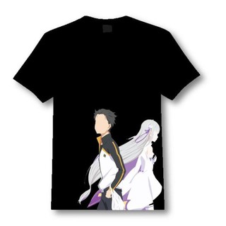 🔥HOT🔥 🔥mẫu áo thun in hình Subaru Emilia Re:Zero đẹp giá siêu rẻ