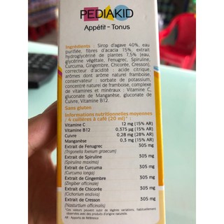 PediaKid Appetit Tonus giúp bé ăn ngon 125ml