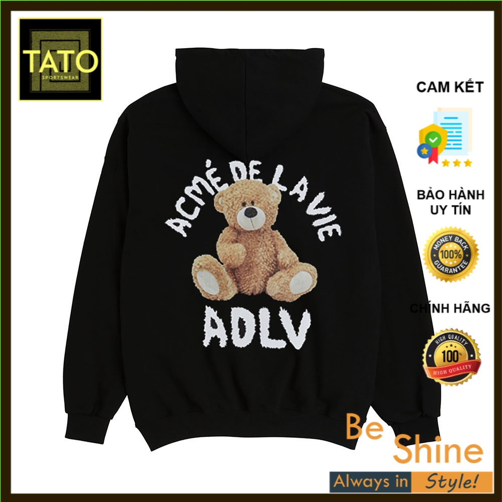 ÁO HOODIE có mũ ADLV - Áo Nỉ Bông dài tay Unisex Form Rộng Thời Trang Cá Tính - TATO Unisex Clothing