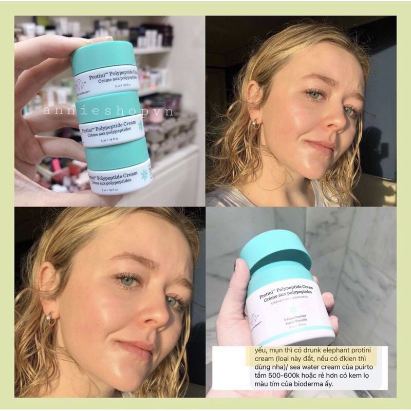 Sét Sample Dưỡng Da Drunk Elephant Jelly Cleanser và Protini Polypeptide Cream 1.5mlx2