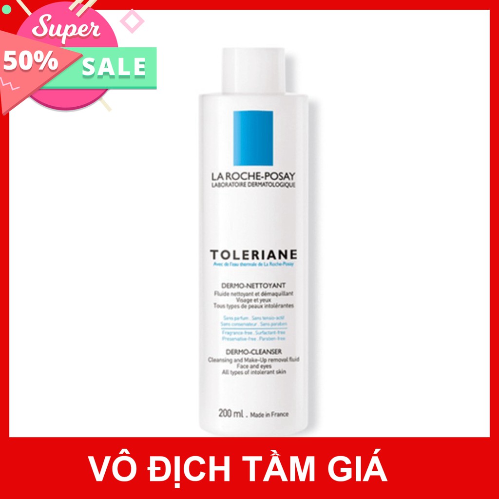[CHÍNH HÃNG] La Roche Posay Sữa Rửa Mặt &amp; Tẩy Trang Dành Cho Da Quá Nhạy Cảm Toleriane Dermo Cleanser-Cleansing and Make