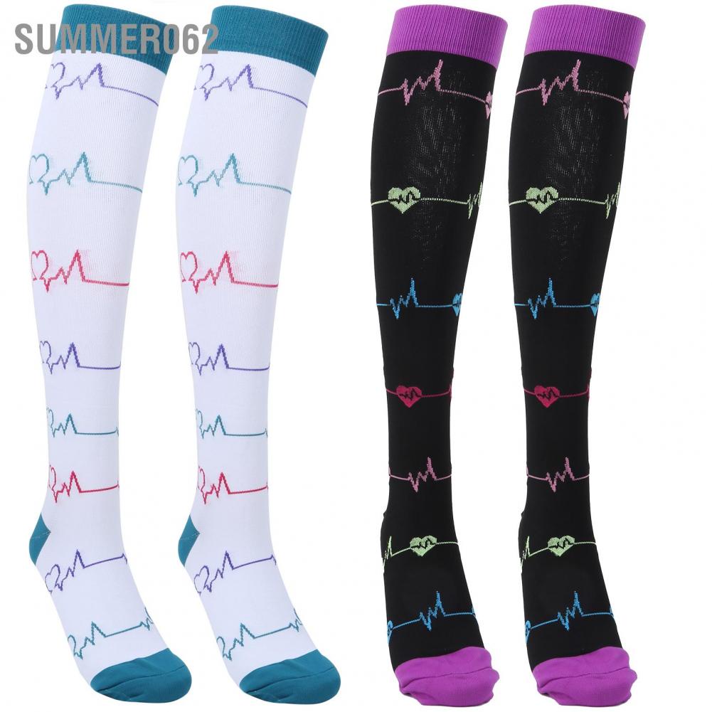 1 đôi Vớ nén thể thao ngoài trời Chạy cưỡi ngựa leo núi Chiều dài bắp chân (L / XL)