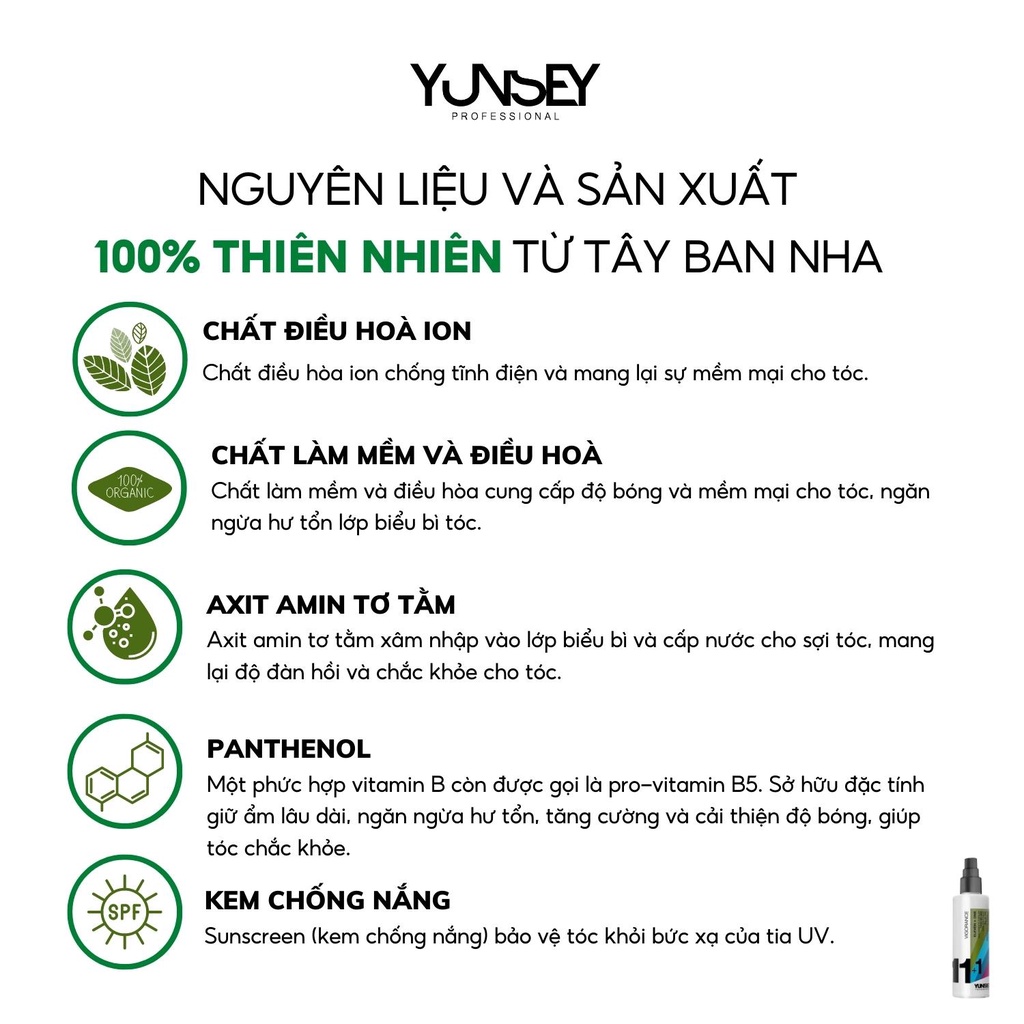 Xịt Dưỡng Tóc Yunsey Hair Treatment All In One 150ml