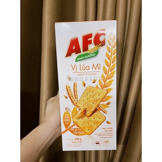 Bánh cracker lúa mì AFC Dinh Dưỡng hộp 200g
