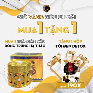 Trà giảm cân, giảm mỡ bụng ĐÔNG TRÙNG HẠ THẢO TÂY TẠNG cao cấp, giảm ngay 3 đến 7kg trong 1 tháng, tặng hộp siro tỏi đen