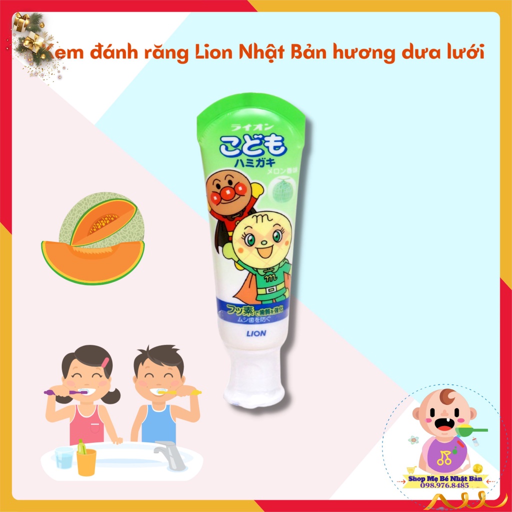  Kem Đánh Răng Nuốt Được Lion Nhật Bản Cho Bé