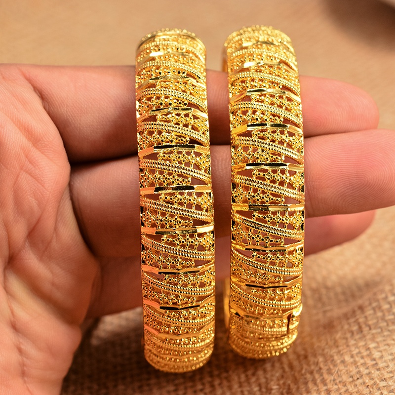 1 Vòng Tay Màu Vàng 24k 24k Thời Trang Dành Cho Nữ