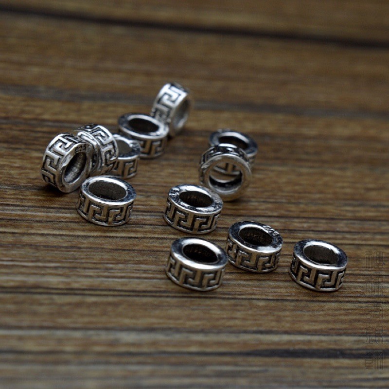 Combo 2 charm chặn và 1 charm đá màu bạc s925 cao cấp (cam kết không đen) Khách ib chọn màu ạ dùng mix vòng trầm hương