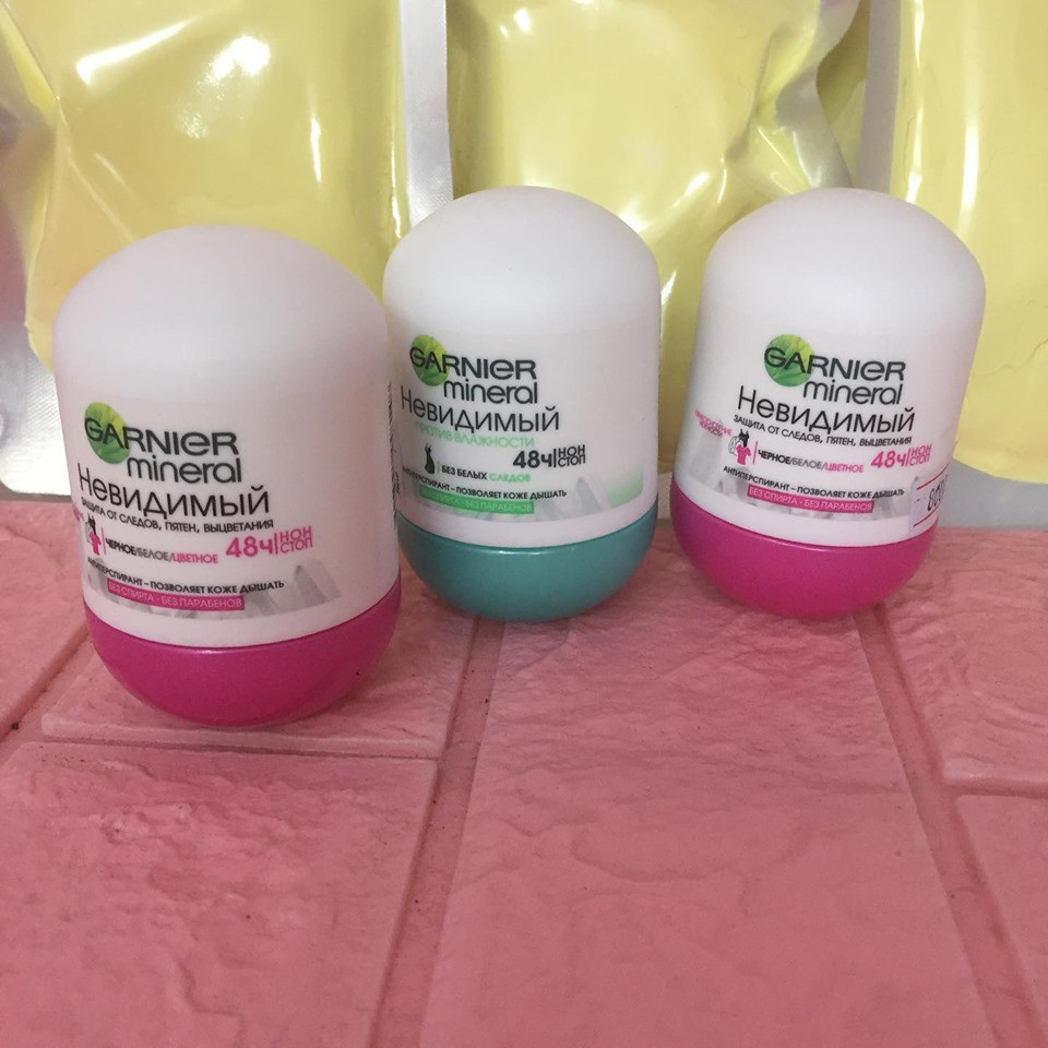 [𝐓𝐚̣̆𝐧𝐠 𝐦𝐚́𝐲 𝐦𝐚𝐬𝐬𝐚𝐠𝐞𝐫 𝐦𝐚̣̆𝐭] Lăn khử mùi diệt khuẩn Garnier Mineral Invisible 48h, không ố vàng áo, cam kết hết hôi nách | BigBuy360 - bigbuy360.vn