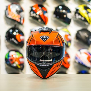 Nón Fullface 2 Kính Yohe 981 Cam Đen Nhám Chuẩn ECE