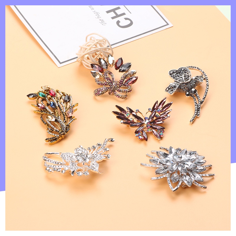 Ghim Cài Áo Hình Bướm Phối Ngọc Trai Nhân Tạo Thời Trang Cho Nữ