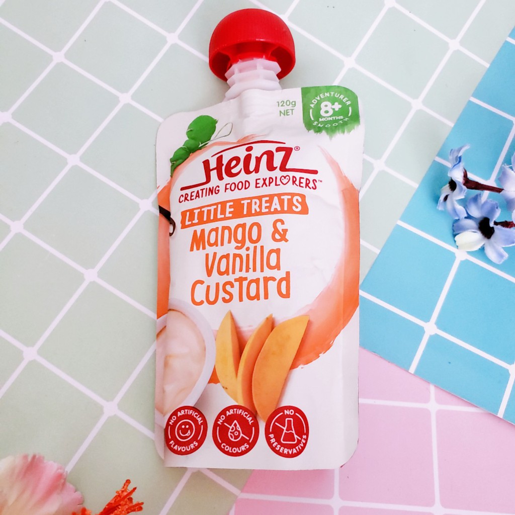 Váng Sữa Custard Heinz Úc Cho Bé 6M (8M)