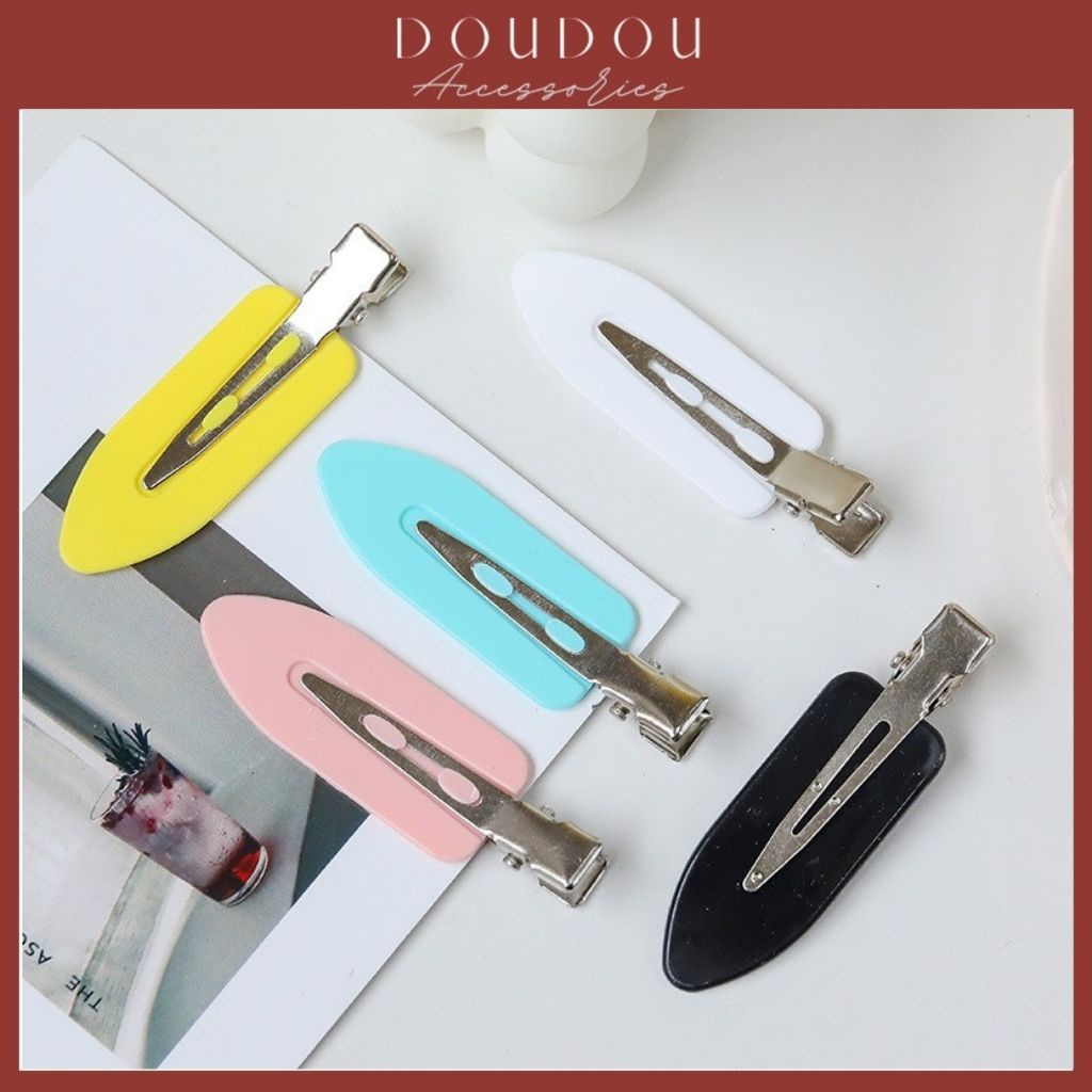 Kẹp tóc mỏ vịt đơn giản DOUDOU Phụ kiện kẹp tóc xinh Cặp tóc nữ Kẹp tóc phong cách Hàn Quốc thời trang FJ011
