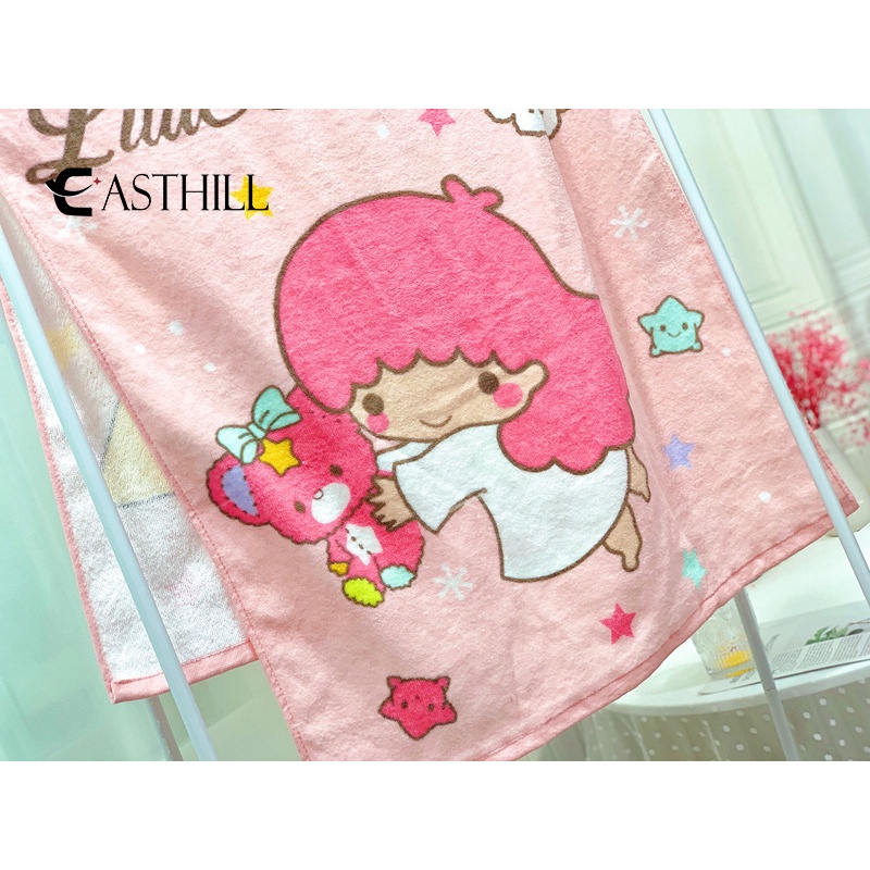SANRIO Khăn Tắm Cotton Thấm Hút Tốt In Họa Tiết Hoạt Hình Hello Kitty Mymelody Cinnamoroll Kuromi Đáng Yêu Cho Bé Gái