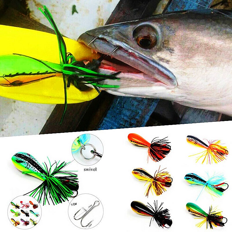 Mồi Giả Nhử Cá Hình Ếch Nhảy Gắn Kèm Móc Câu 9cm / 10g