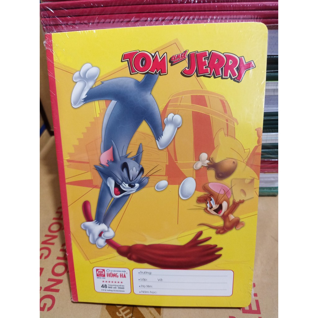 Vở 4 ô ly Hồng Hà TOM&JERRY 48 trang