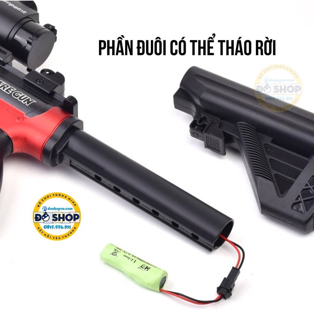 Đồ Chơi Sung Nerf Ban Đan Xốp Mềm Pin Sạc Tự Động Auto M416 NE23 - Đô Shop