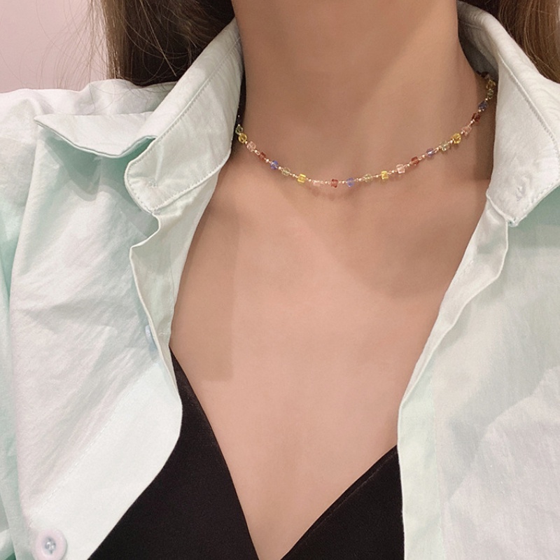 Vòng Cổ Choker Đính Đá Pha Lê 2022 Màu Sắc Thời Trang Sang Trọng Cho Nữ