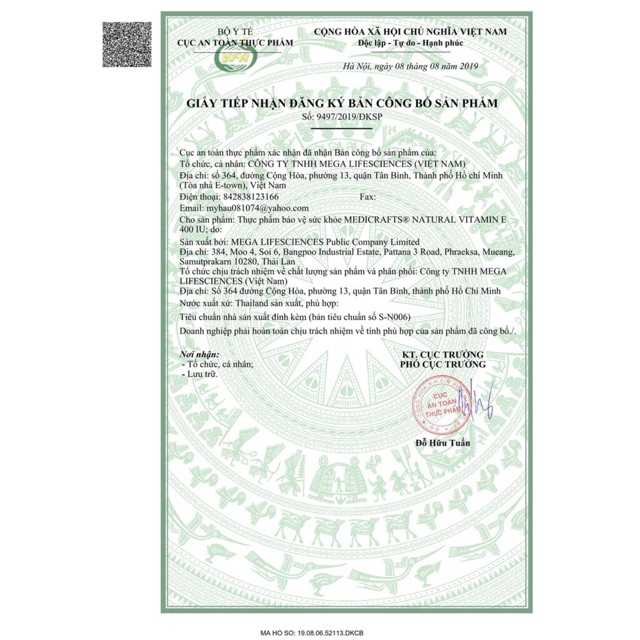 Medicrafts Natural Vitamin E Enat 400 IU Mega - Chai 30 viên