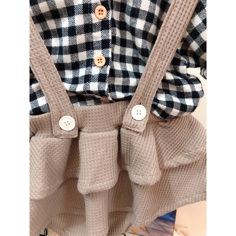 Body yếm ren váy kèm áo cho bé siêu yêu 3-13kg - Shubishop.vn