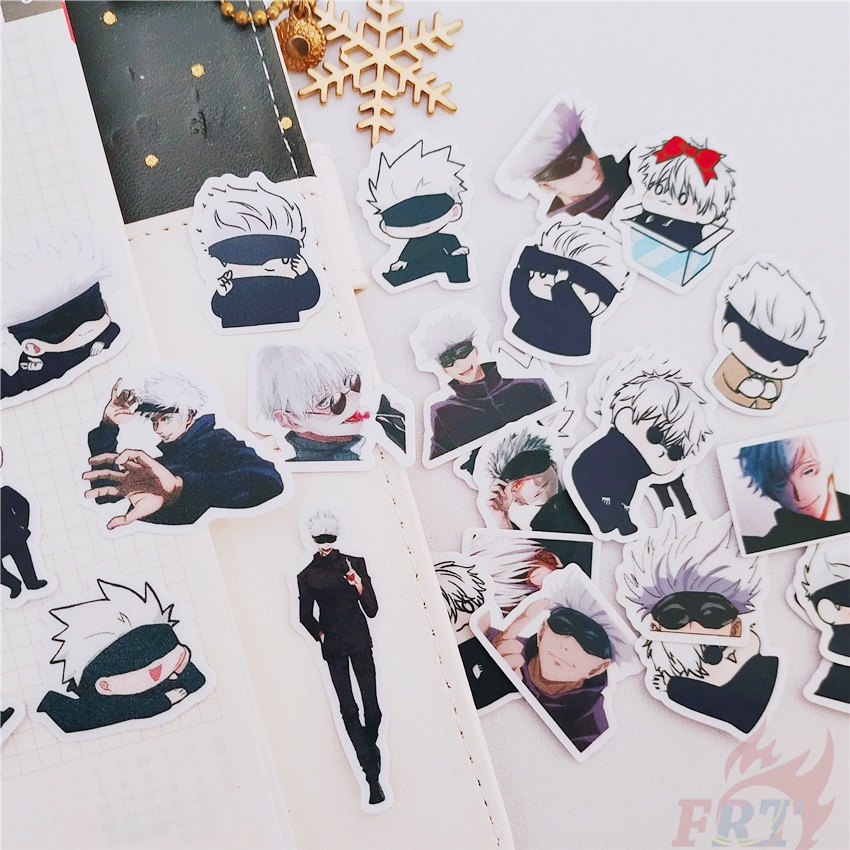 50pcs/m ★ Jujutsu kaisen. Hình dán hướng dẫn sử dụng nhật ký mini gojo satoru q-1 ★ Diy fashion scrapbooks album decor decals stickers