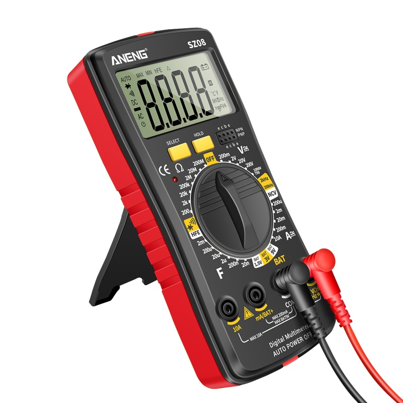 Đồng Hồ Vạn Năng Tự Động Đo Amp Ohm Cho w / Điện Dung Frequ