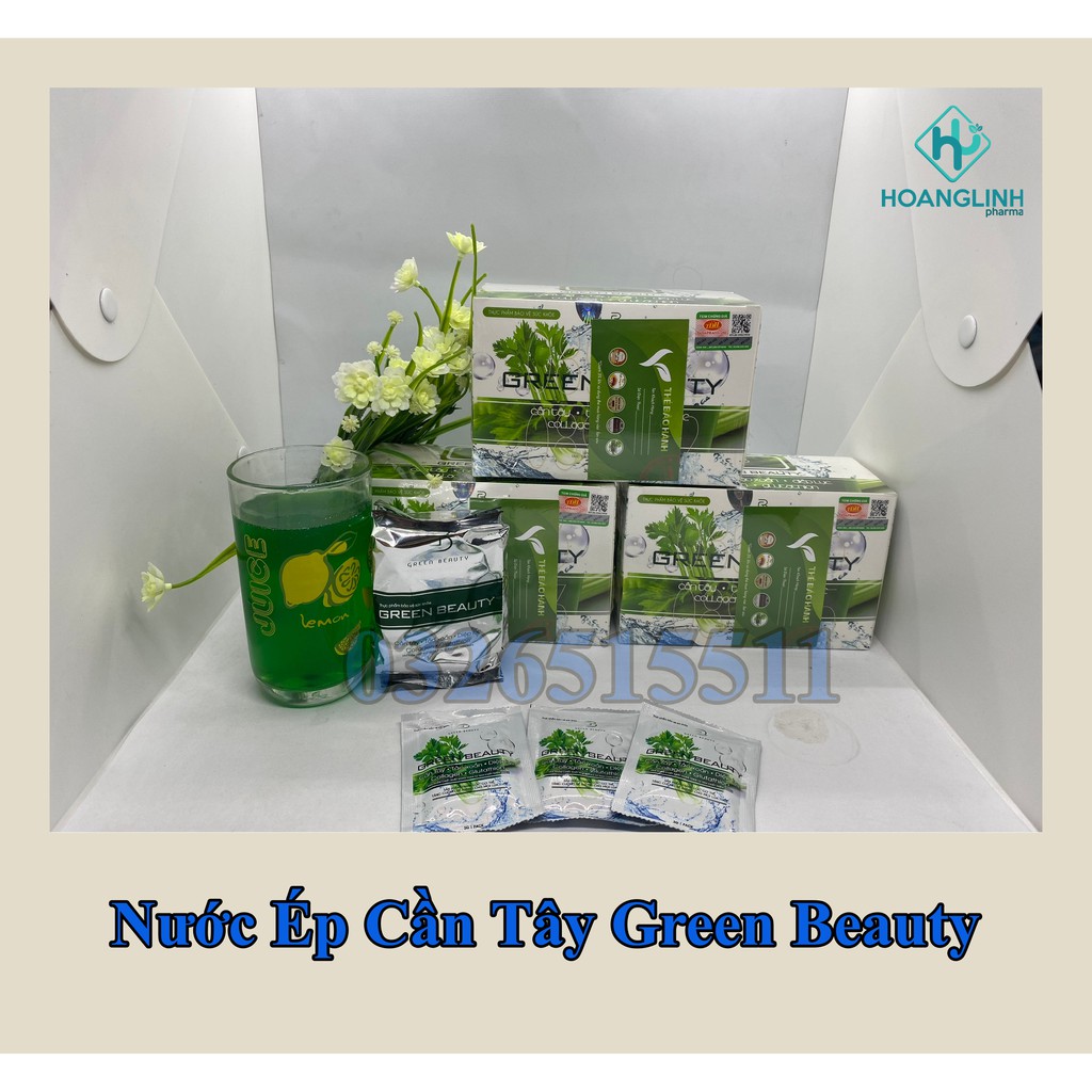 [FULL BOX] Nước Ép Cần Tây Green Beauty thẻ bảo hành chính hãng hộp 32 gói | BigBuy360 - bigbuy360.vn