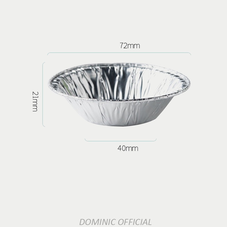 Khuôn Giấy Bạc Nướng Bánh Sét 100-250 Cái Chén Bạc Nhôm Nướng Bánh Tart Trứng, Bánh Cupcake, Nướng Hàu Tiện Dụng