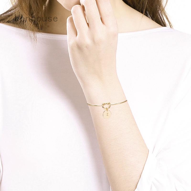 Vòng đeo tay bằng hợp kim mạ vàng kiểu dáng đơn giản thanh lịch dành cho nữ