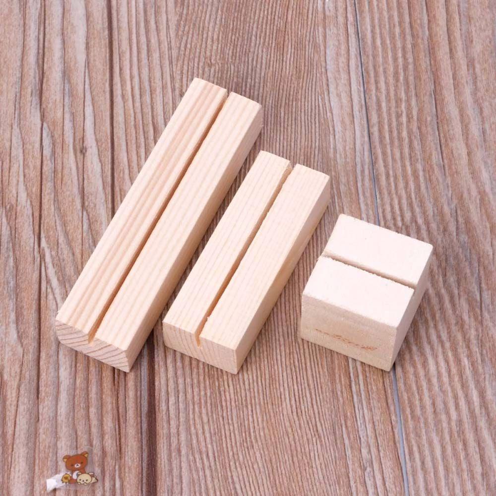 Giá Đỡ Kẹp Giấy Ghi Chú Để Bàn Bằng Gỗ Tự Nhiên