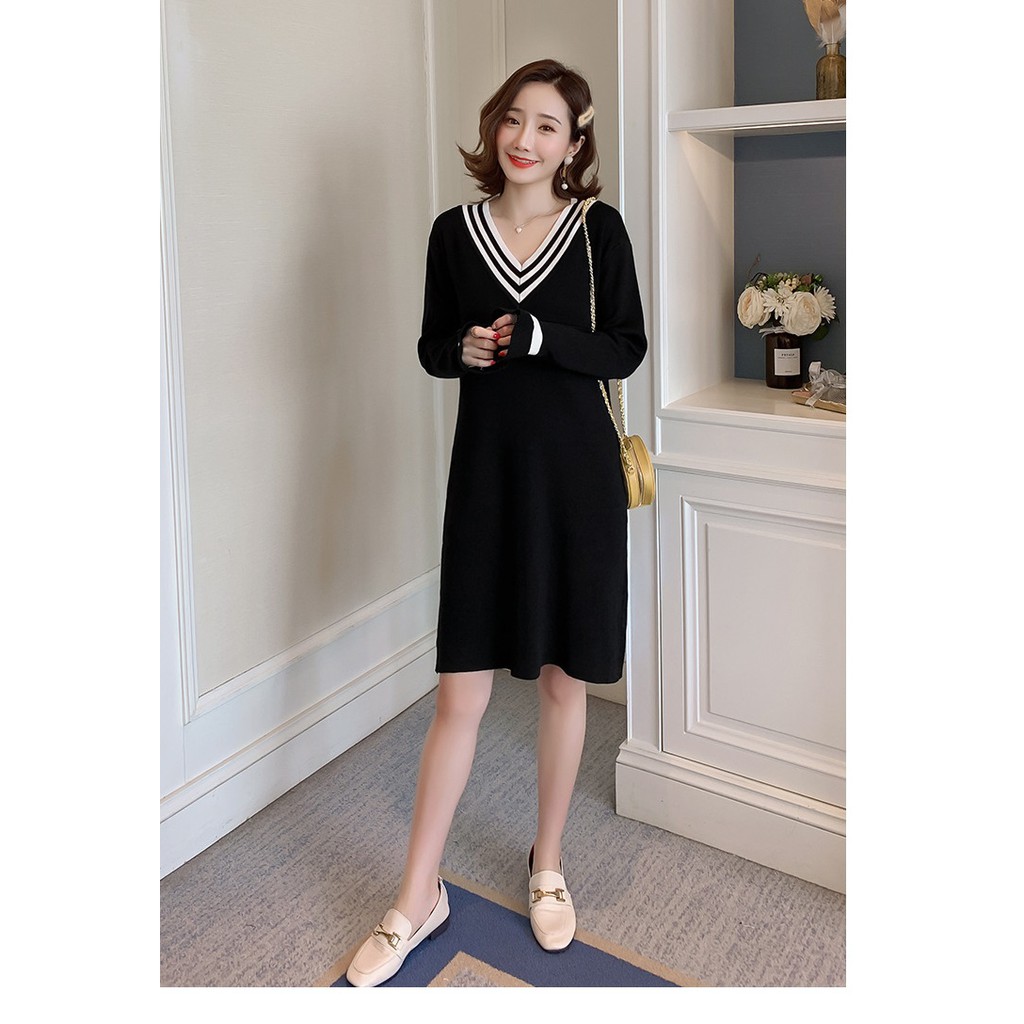 Váy Len Bầu Đầm Bầu Cho Bé Bú A1704