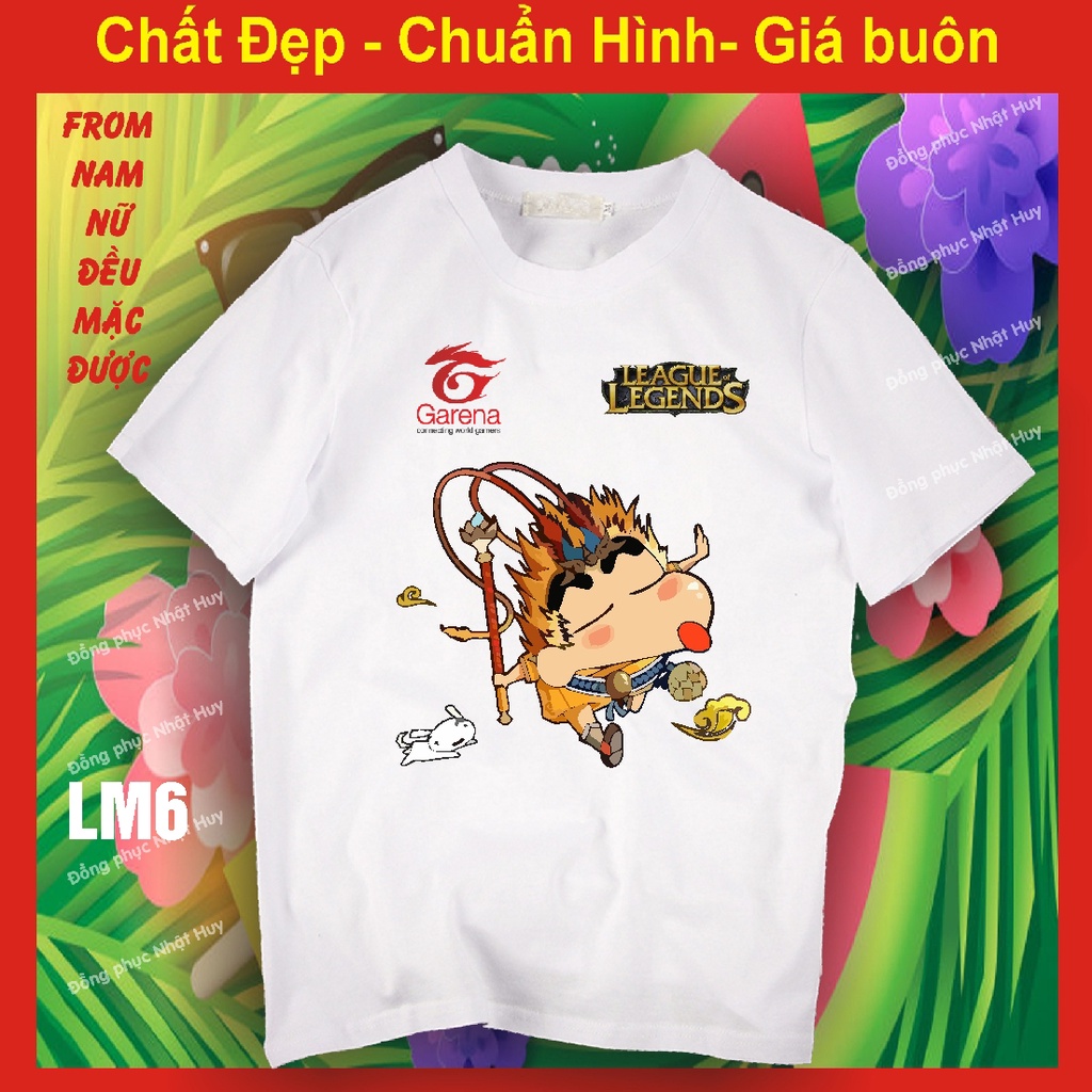 (đủ size - mịn.xịn.thơm - bao đổi trả) áo game Liên minh huyền thoại lol LM6 yasuo, teamo,leesin, tôn ngộ không