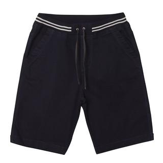Quần short kaki lưng thun nam Hoa Long - Đen