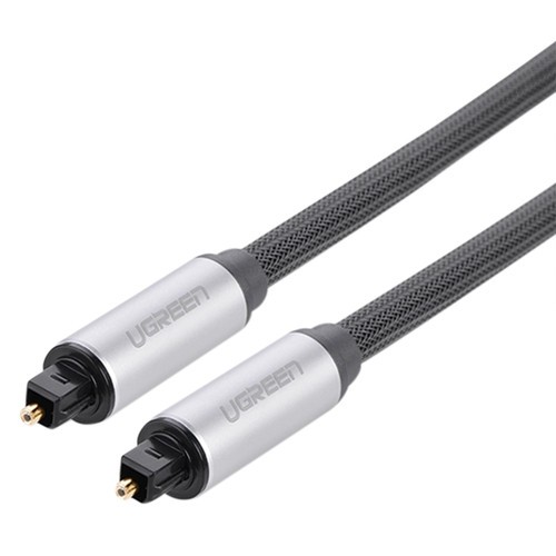 Cáp Audio Quang (Toslink, Optical) Dài 1M Ugreen 10539 vỏ nhôm - Hàng Chính Hãng