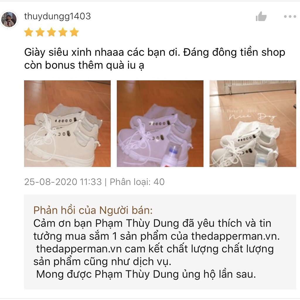 Giày thể thao nam THEDAPPERMAN D101 chất liệu da lộn chống nước, ma sát tốt