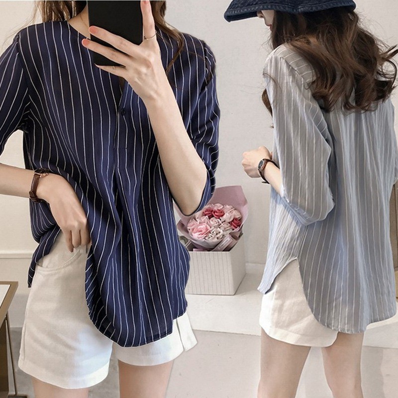 Áo sơ mi dài tay phong cách Hàn Quốc thanh lịch dành cho nữ