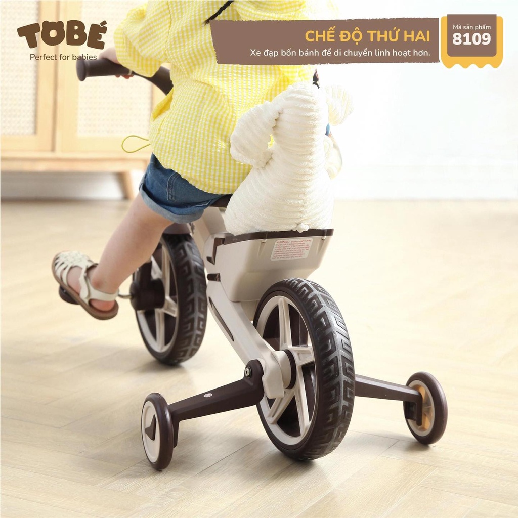 Xe đạp chòi chân Pito Tobe cao cấp 3 trong 1 chế độ đa năng tiện lợi hỗ trợ phát triển cho bé trai bé gái 8109