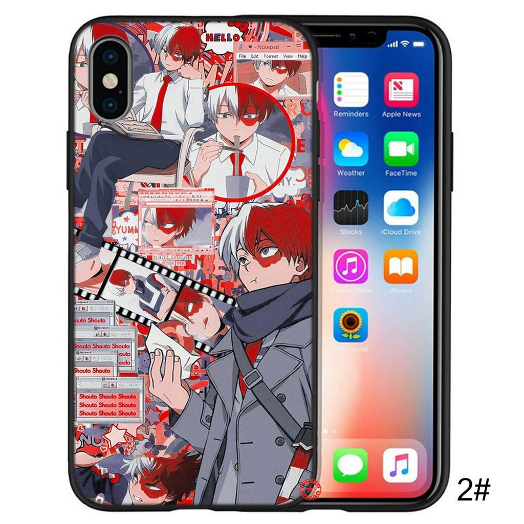 Ốp Điện Thoại Silicon Mềm Hình anime shoto todoroki 16ni Cho iphone xs max x xr 10 5 5s 6 6s 7 8 plus