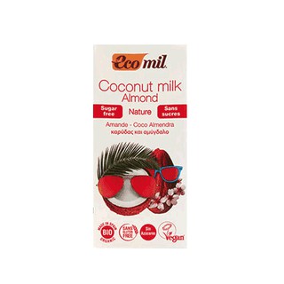 Sữa dừa hạnh nhân hữu cơ Ecomil 1L