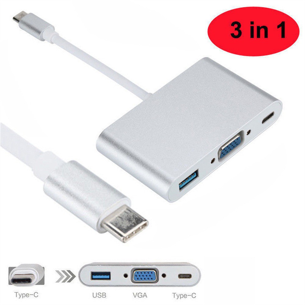 Dây Cáp Chuyển Đổi Usb 3.1 Type C Sang Vga Cho Macbook