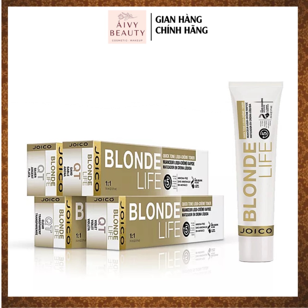 Màu Nhuộm Nâng Tông 5 Phút JOICO Blonde Life Quick Tone 74ml