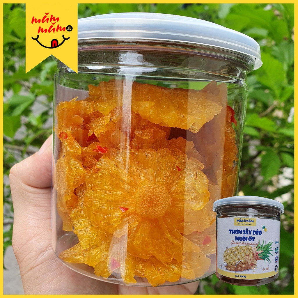 Thơm Thái Sấy Muối Ớt 200gr