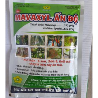 Thuốc trừ bệnh thán thư xì mũ cháy lá thối rễ Mavaxyl Ấn Độ phuy 200 lít nước