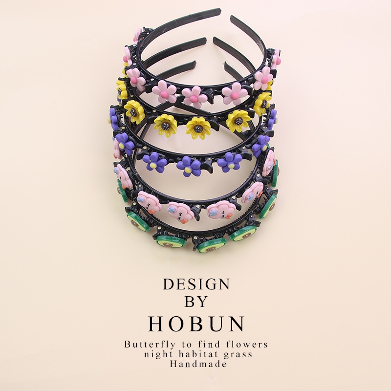 Băng Đô Cài Tóc Đính Hoa Xinh Xắn Cho Bé Gái. Bờm Tóc Đính Hoa Có Kẹp Tạo Đồ Phồng Siêu Xinh(tuyển sỉ)