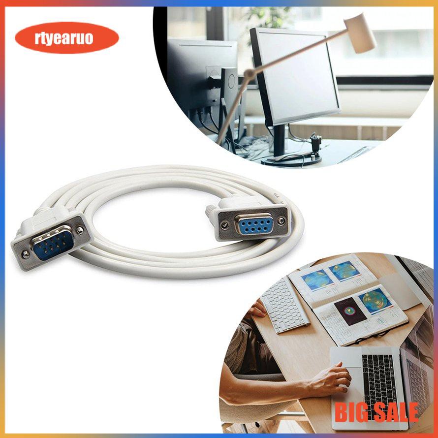 1.5M DB9 9 Pin Male To Female RS232 Serial Cable Directly Connected