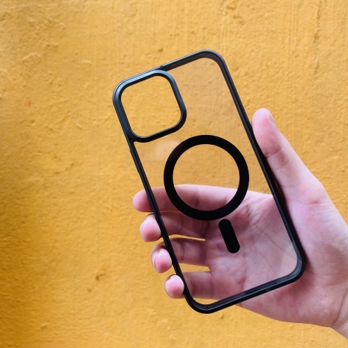 Ốp Lưng Likgus Trong Viền Màu hỗ trợ sạc KHÔNG DÂY 13pro/13promax/14pro/14promax